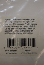 Load image into Gallery viewer, AF Air Force Master Sergeant Patches - Blue - E-7 - Small -Set of 2 - New