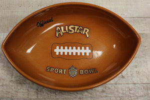 Official Allstar Brown Football Chip Bowl Game Day Watch Party Sports -Used