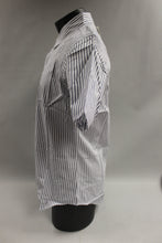 Load image into Gallery viewer, Hemiks Unisex Split Color Long Sleeve Shirt Size S -White/Striped -New
