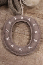 Load image into Gallery viewer, Wondershop By Target Pompom Mini Holiday Stocking With Initial Charm Grey -New