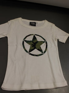 Rothco Camo Army Girls T-Shirt, White, Size: Medium, New!