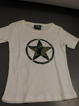 Load image into Gallery viewer, Rothco Camo Army Girls T-Shirt, White, Size: Large, New!