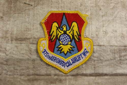 USAF 375th Air Mobility Wing Sew On Patch -Used