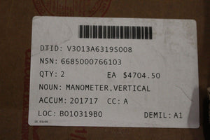 Vertical Mamometer, NSN 6685-00-076-6103, P/N FS8315-1, NEW!