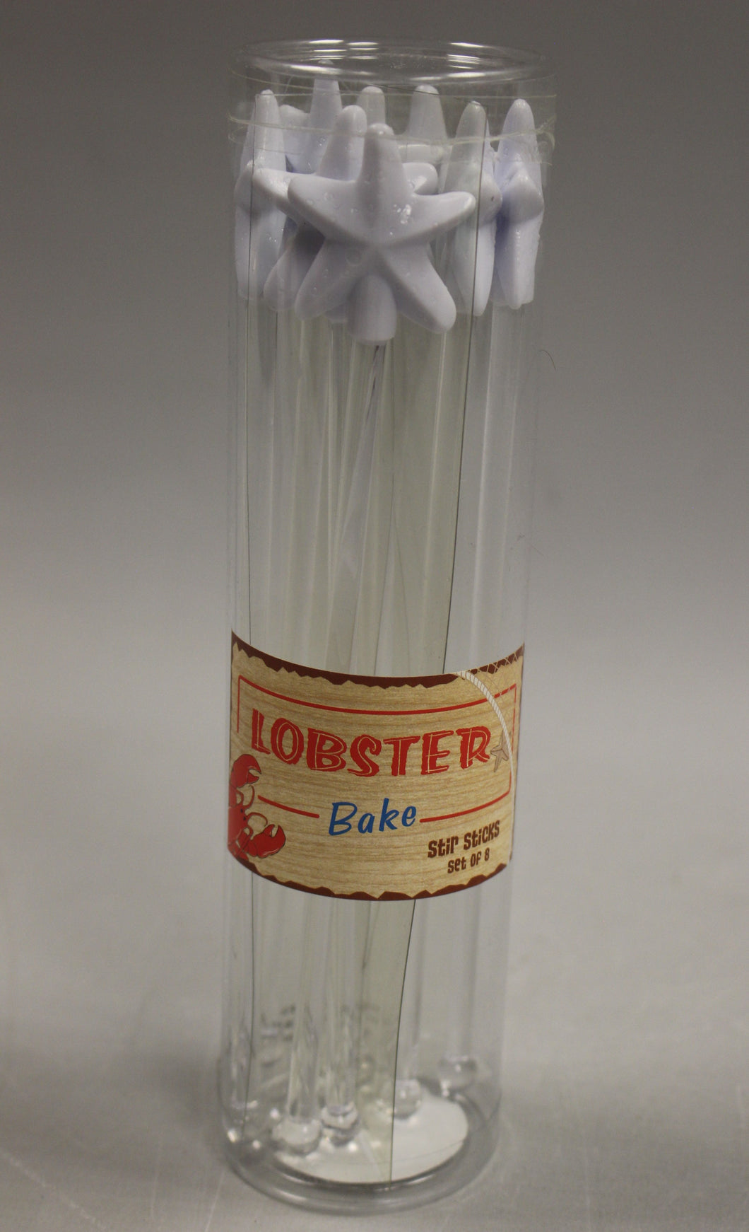 Lobster Bake Stir Sticks Set Of 8 -New