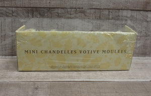 Mini Molded Chandelles Votive Moulees Candles - Set of 5 - Angles - New