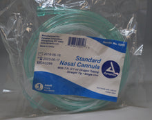 Load image into Gallery viewer, Dynarex Standard Nasal Cannula w/ 7&#39; Oxygen Tubing - Straight Tip - 5205 - New