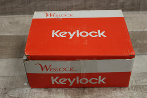 Weslock Keylock Entrance Lock 700 Series Julienne Knob Satin Nickel -New