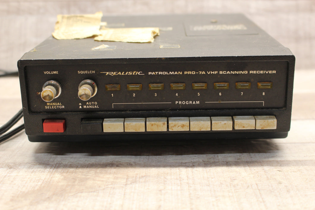 Realistic Patrolman Pro-7A VHF Scanning Receiver 8 Channel -Used