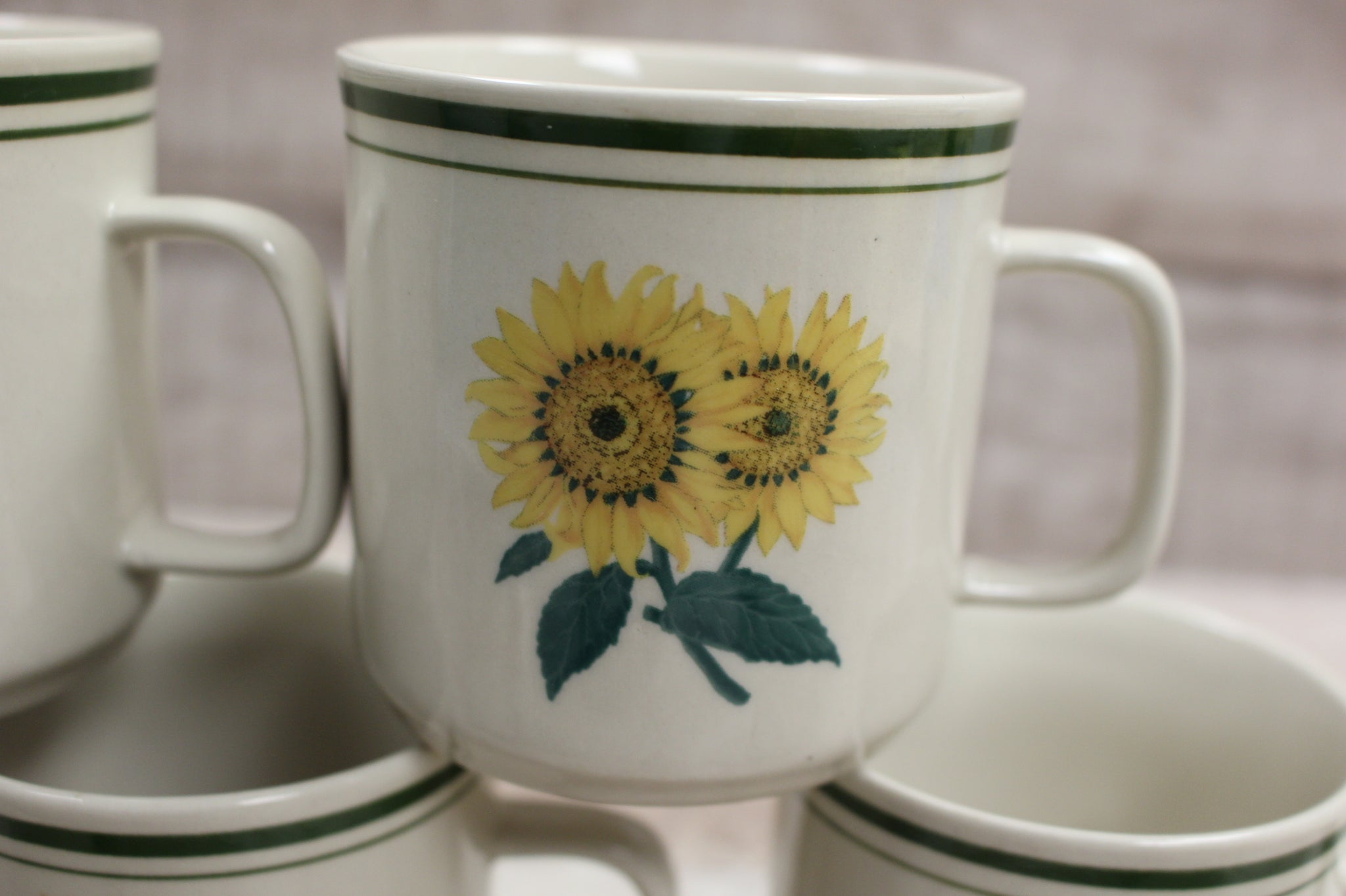 Mid Century Modern Coffee Mug - Sunflower