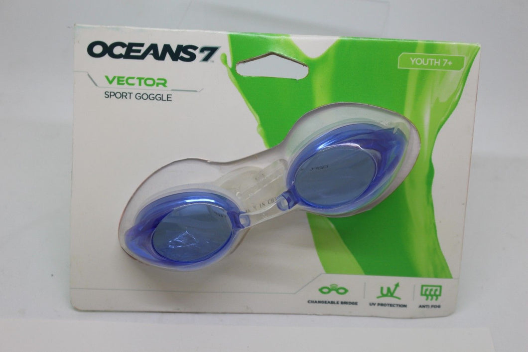 Oceans7 Vector Sport Goggle, Youth 7+, ONG0368, Blue, New