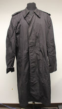 Load image into Gallery viewer, Military Issued Neptune Man&#39;s Black Raincoat Trench Coat - 42 Long - Used