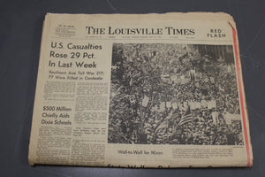 Louisville Times, May 21, 1970, Wall To Wall For Nixon