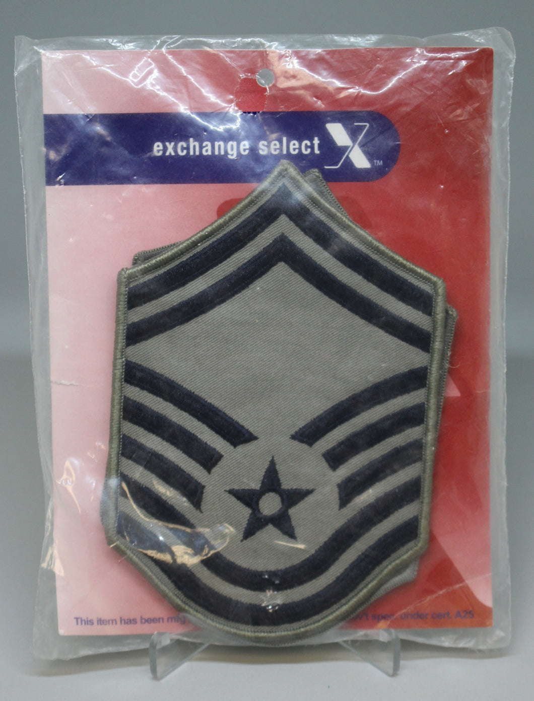 AF Air Force Senior Master Sergeant Patches - ABU - E-8 - Large - Set of 2 - New