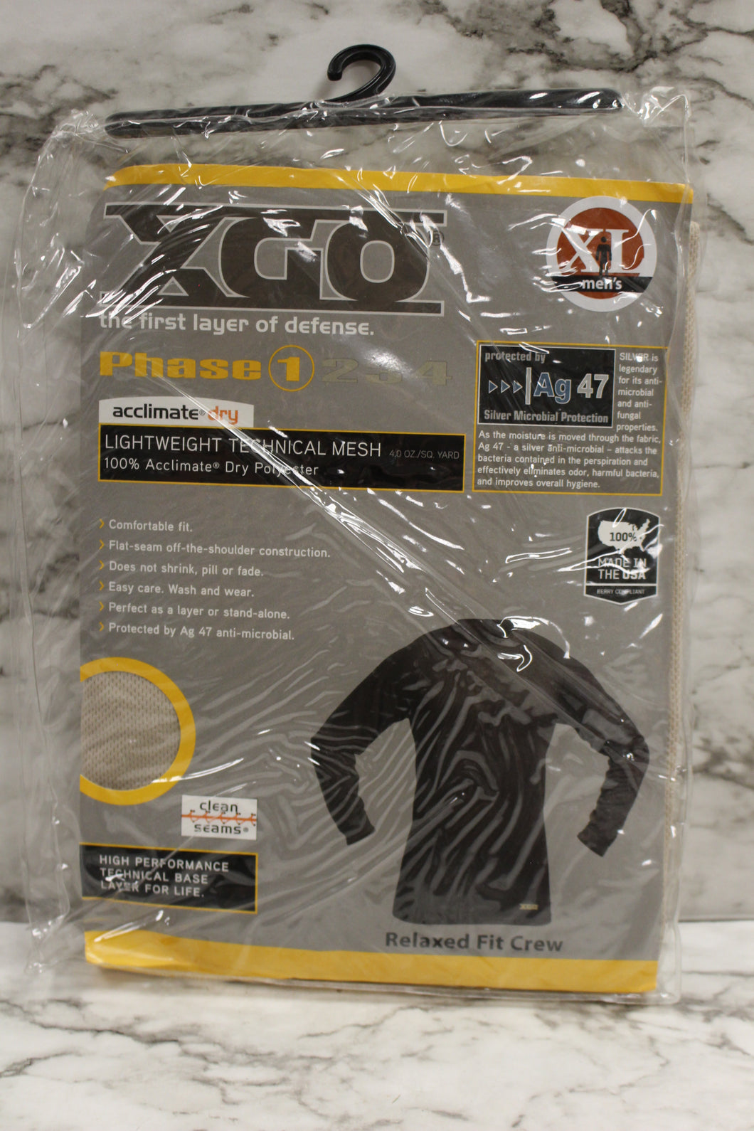 XGO Men's Phase 1 Lightweight Technical Mesh Shirt - Size: XL - Desert Sand -New