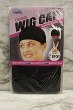Load image into Gallery viewer, Dream 2-Piece Deluxe Wig Cap Set -Black -New