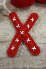 Load image into Gallery viewer, Wondershop By Target Pompom Mini Holiday Stocking With Initial Charm -New