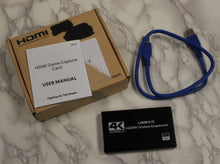 Load image into Gallery viewer, 4K HDMI to USB 3.0 Video Capture Card Dongle 60 FPS for OSB Game Live Streaming
