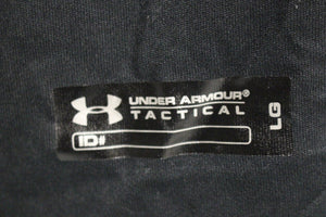 Under Armour Men's Tactical Short Sleeve Shirt Size Large -Black -Used