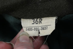 USMC Marine Corp Man's Wool Serge Overcoat - Size: 36R - Used