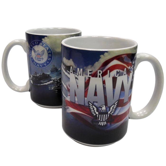 US United States Navy Ceramic Mug Coffee Cup - 15 oz - New