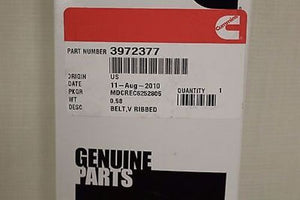 Cummins V Ribbed Belt - 3972377/ G12-C7-F09 / 3030-01-570-3726 - New