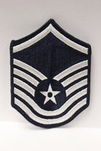 Load image into Gallery viewer, AF Air Force Embroidered Chevron Master Sergeant E-7, Small, 3.5&quot;,
