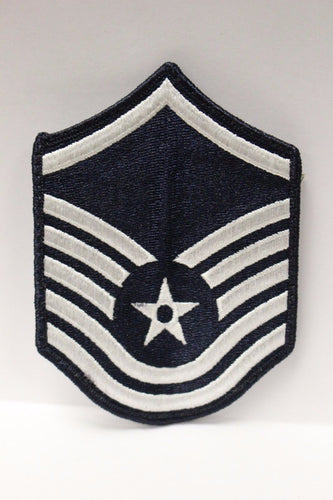 AF Air Force Embroidered Chevron Master Sergeant E-7, Small, 3.5