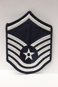 AF Air Force Embroidered Chevron Master Sergeant E-7, Small, 3.5",