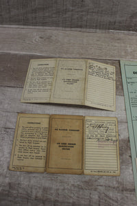 WWII Military Collectible Lot With Documents Photographs Medal -Used