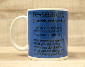 Research What You Are Doing When You Don't Know What You're Doing Coffee Mug