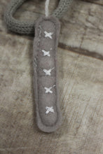 Load image into Gallery viewer, Wondershop By Target Pompom Mini Holiday Stocking With Initial Charm Grey -New