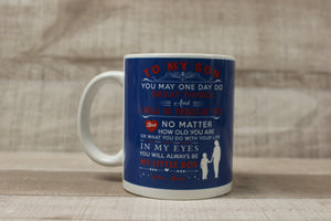 To My Son You'll Always Be My Little Boy From Mom Coffee Mug Cup -New