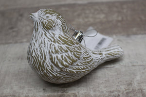 Wondershop By Target Bird Ornament -White -New