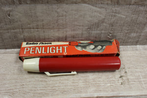 Radio Shack Penlight For Garage Camping -Red -Used