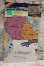 Load image into Gallery viewer, Expanded Middle East Political Map - 31&quot; x 21&quot; - New