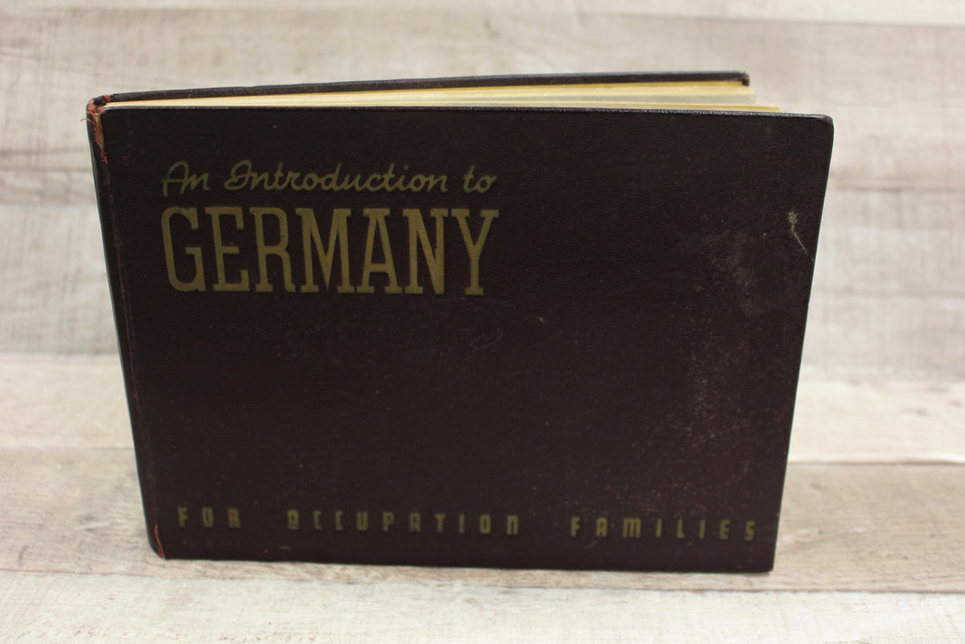An Introduction To Germany For Occupation Families Book -Used