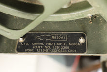 Load image into Gallery viewer, M830A1 120mm High Explosive Anti-Tank Cartridge Tube - 1315-01-333-0534-C791 - 12912369 - Empty