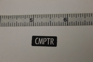 CMPTR Legend Plate Identification Marker, 7690-01-518-1862, New