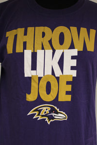 Nike Throw Like Joe Baltimore Ravens T-Shirt, Small