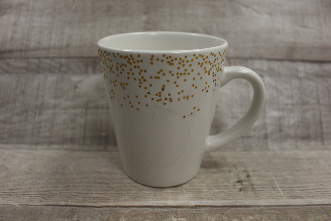 Modern Gourmet Foods Microwave Dishwasher Safe Confetti Coffee Mug -White -Used