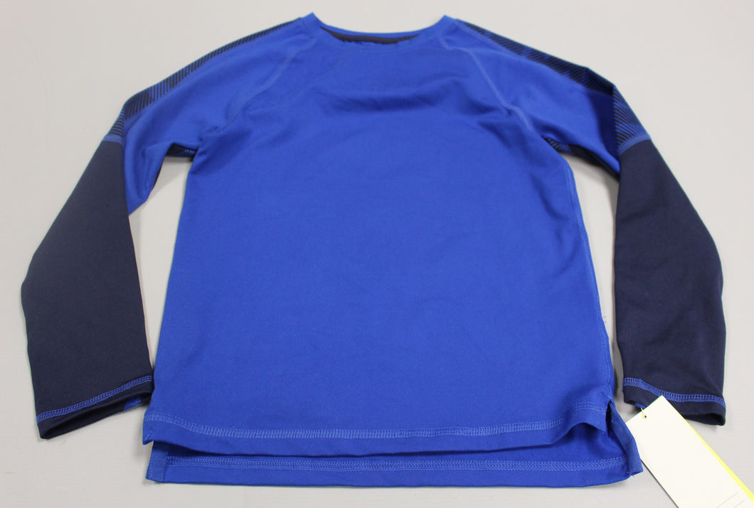 Boys All In Motion Stretch Athletic Long Sleeve Top Shirt - XSmall - Blue - New