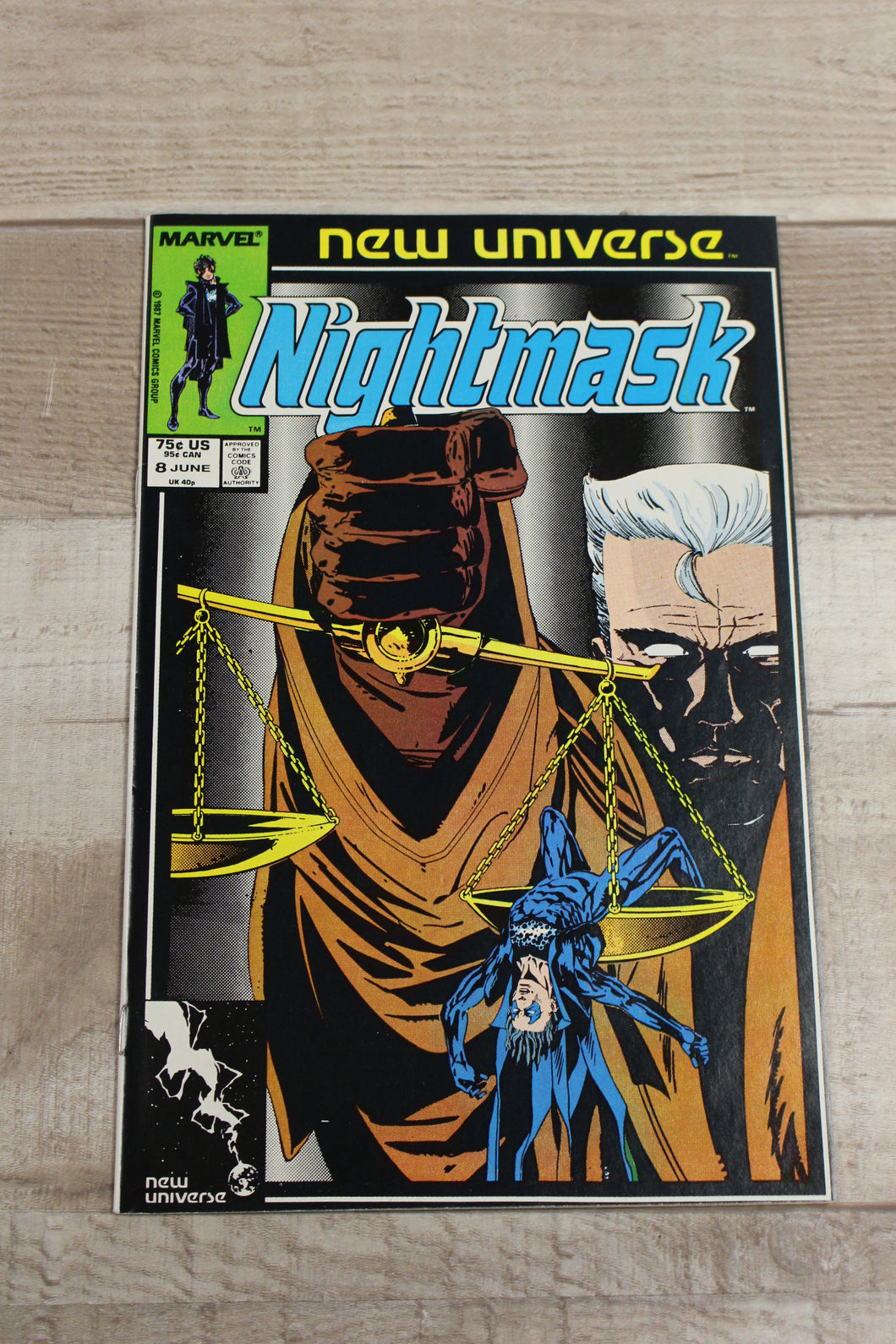 1987 Marvel Comic New Universe Nightmask - #8