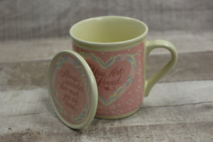 Hallmark Mug Mates Mug With Lid “Always Remember How Much You Are Loved” -Used