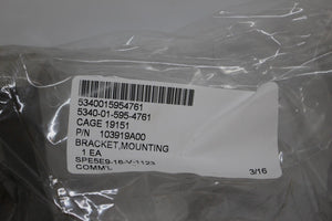 Flat Bed Trailer Mounting Bracket, 5340-01-595-4761, 103919A00, NEW!