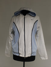 Load image into Gallery viewer, NIKE Womens Zip Up Jacket, Large (12 - 14), White/Blue
