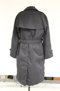US Army Women's All Weather Trench Coat - Black - Various Sizes - Used