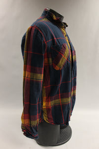 Levi Strauss Men's Plaid Button Up Shirt Size Medium -Used