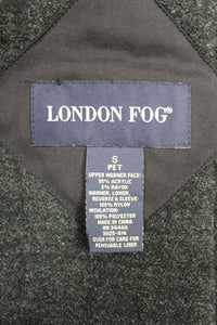 London Fog Ladies Black Winter Coat, Size: Small P
