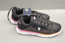 Load image into Gallery viewer, U.S. Polo Assn. Lesley Kids Shoes, Black/Multi, Size: 3M, New